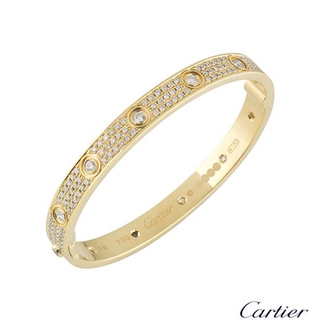 cartier love bracelet diamond encrusted